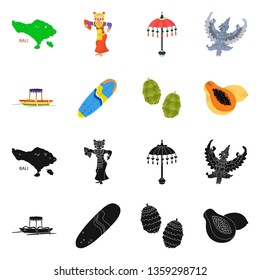 Vector design of  and travel symbol. Collection of  and traditional stock symbol for web.