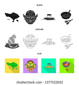 Vector design of  and travel symbol. Collection of  and traditional stock symbol for web.