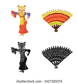 Vector design of and travel symbol. Collection of and traditional stock vector illustration. Vector design of and travel symbol. Collection of and traditional stock vector illustration.