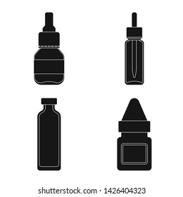 Vector design of treatment and wellness icon. Set of treatment and pharmaceutical stock symbol for web.