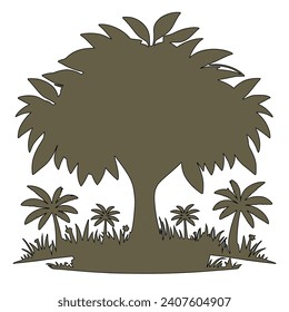 Vector design of a tree 