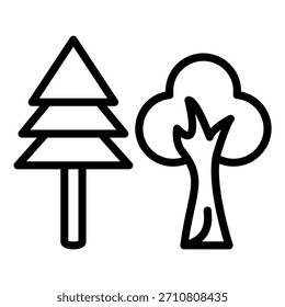 Estilo de icono de árbol de diseño de Vector