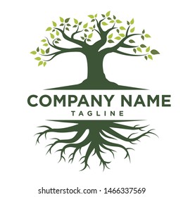 Vector design of a tree of life. Abstract Tree Logo Vector Illustration
