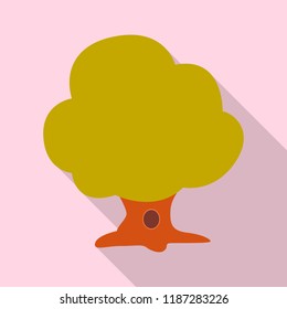 Vector design of tree and nature logo. Collection of tree and crown stock symbol for web.