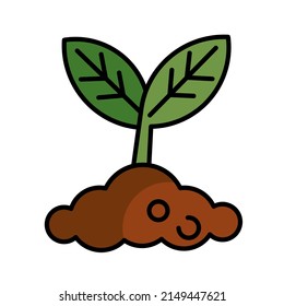 vector design, tree planting shape illustration