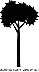 Vektordesign von Baum und Tumbleweed-Symbol. Sammlung von Baum und westlichen Vektorsymbol.