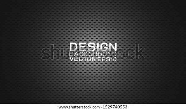 Vector design trendy and technology\
concept background. Dark carbon fiber texture and copy space on\
dark background, Abstract futuristic technology\
template.