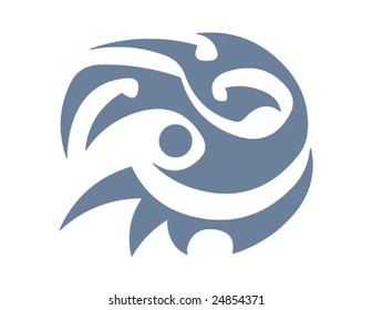 Vector design tribal tattoo
