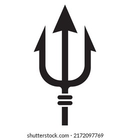 Diseño vectorial del signo de tridente y de posón.