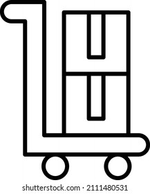 Vector Design Trolley Icon Style