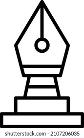 Vector Design Trophy Icon Style