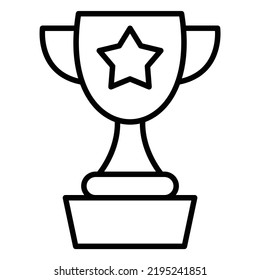 Vector Design Trophy Icon Style