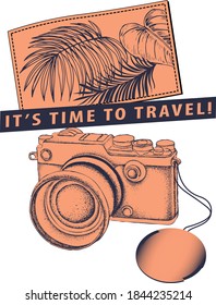 Vector design for tropical vacation.