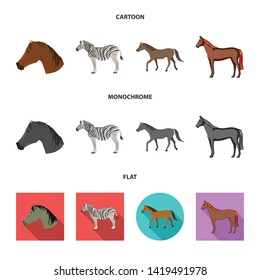 Vector design of trot and running logo. Collection of trot and clipart stock symbol for web.