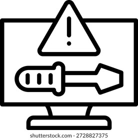 Vector Design Trouble shoot Icon Style