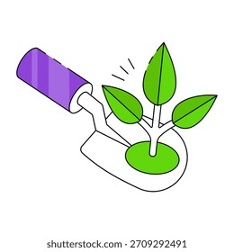 Diseño del Vector de la paleta, icono isométrico