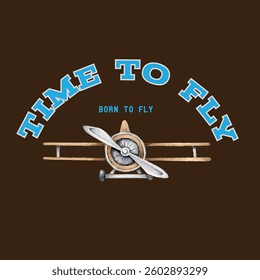 vector design of t-shirt and airplane emblem logo Illustration Available for Plane Badge and t-shirt