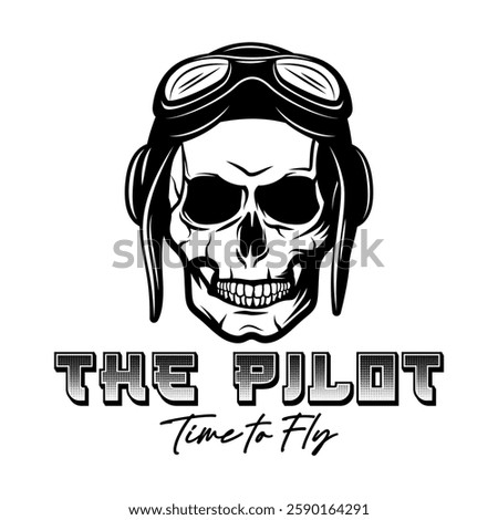 vector design of t-shirt and airplane emblem logo black white