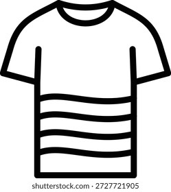 Estilo del icono de la camiseta del diseño del Vector