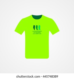 vector design of t-shirt mountain. enjoy your climb.