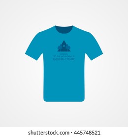 vector design of t-shirt mountain. enjoy your climb.