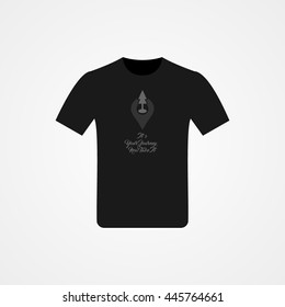 vector design of t-shirt mountain. enjoy your climb.