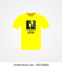 vector design of t-shirt mountain. enjoy your climb.