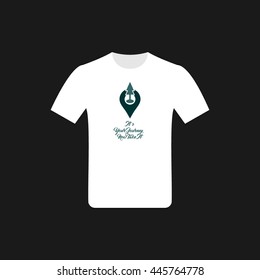 vector design of t-shirt mountain. enjoy your climb.