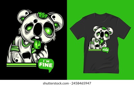 vector design for t-shirts with zombie animal images