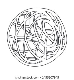 Vector design of tumbleweed and dry icon. Set of tumbleweed and valley vector icon for stock.