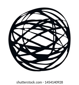 Vector design of tumbleweed and dry logo. Collection of tumbleweed and wind stock vector illustration.