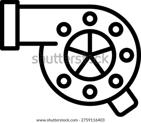 Vector Design Turbo Forge Icon Style