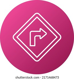Diseño de vectores Girar a la derecha Estilo de iconos