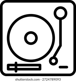 Vector Design Turntable Icon Style