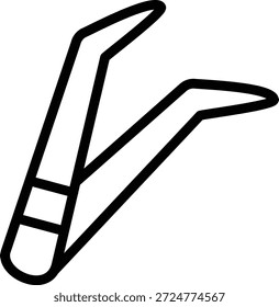 Symbolstil für Pinzetten im Vektordesign