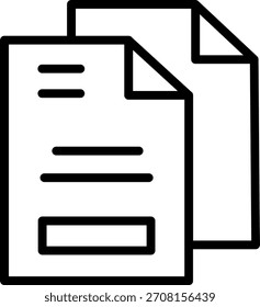 Diseño de Vector Dos Páginas Icon Style