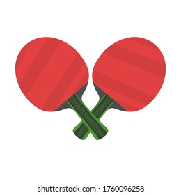 vector design of two table tennis bats used in table tennis