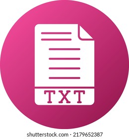 Vector Design TXT Icon Style