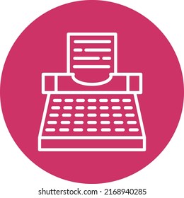 Vector Design Typewriter Icon Style