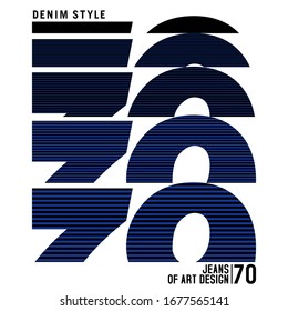 VECTOR DESIGN TYPOGRAPHY 70 FOR PRINT T SHIRT 