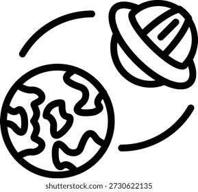 Estilo de Ícone de Terra UFO de Design de Vetor