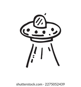 un diseño vectorial con un tema de ufo