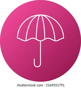 Estilo del icono del paraguas del diseño del vector