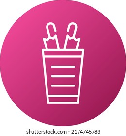 Vector Design Umbrella Stand Icon Style