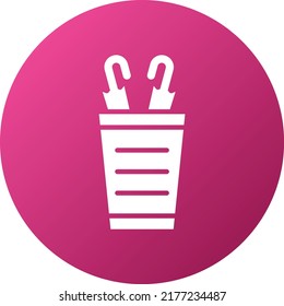 Vector Design Umbrella Stand Icon Style