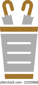 Vector Design Umbrella Stand Icon Style