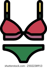 Vektordesign von Unterwäsche 