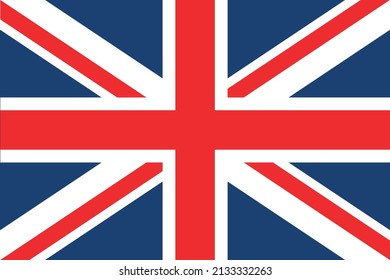 Vector Design Flagge Vereinigtes Königreich