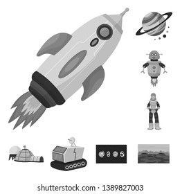 Vector design of universe and travels  logo. Collection of universe and cosmic  stock vector illustration.