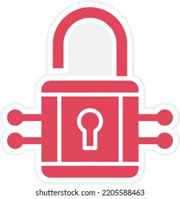 Diseño de vectores Desbloquear el estilo de iconos